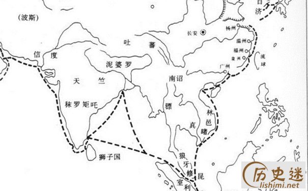 海上丝绸之路线路图,海上丝绸之路线路图高清